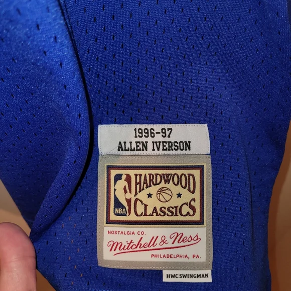 PHILADELPHIA 76ers ALLEN IVERSON MITCHELL NESS NBA BASKETBALL JERSEY 2xl - Picture 2 of 7